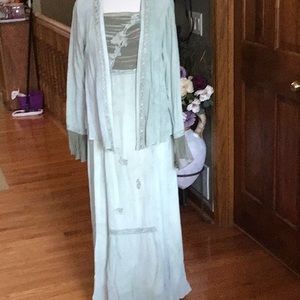 Maxi dress with jacket